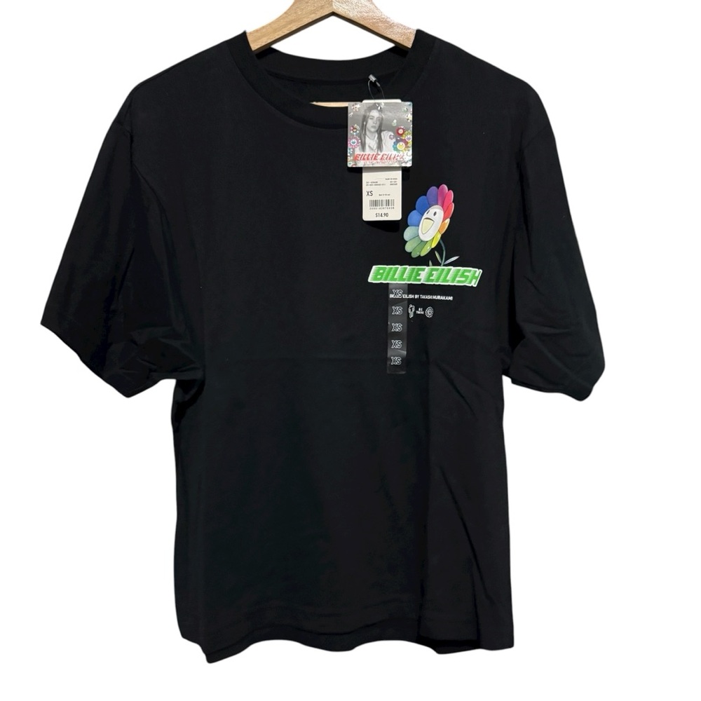 NWT Billie Eilish Uniqlo Takashi Murakami Collab Oversized Shirt Womens XS